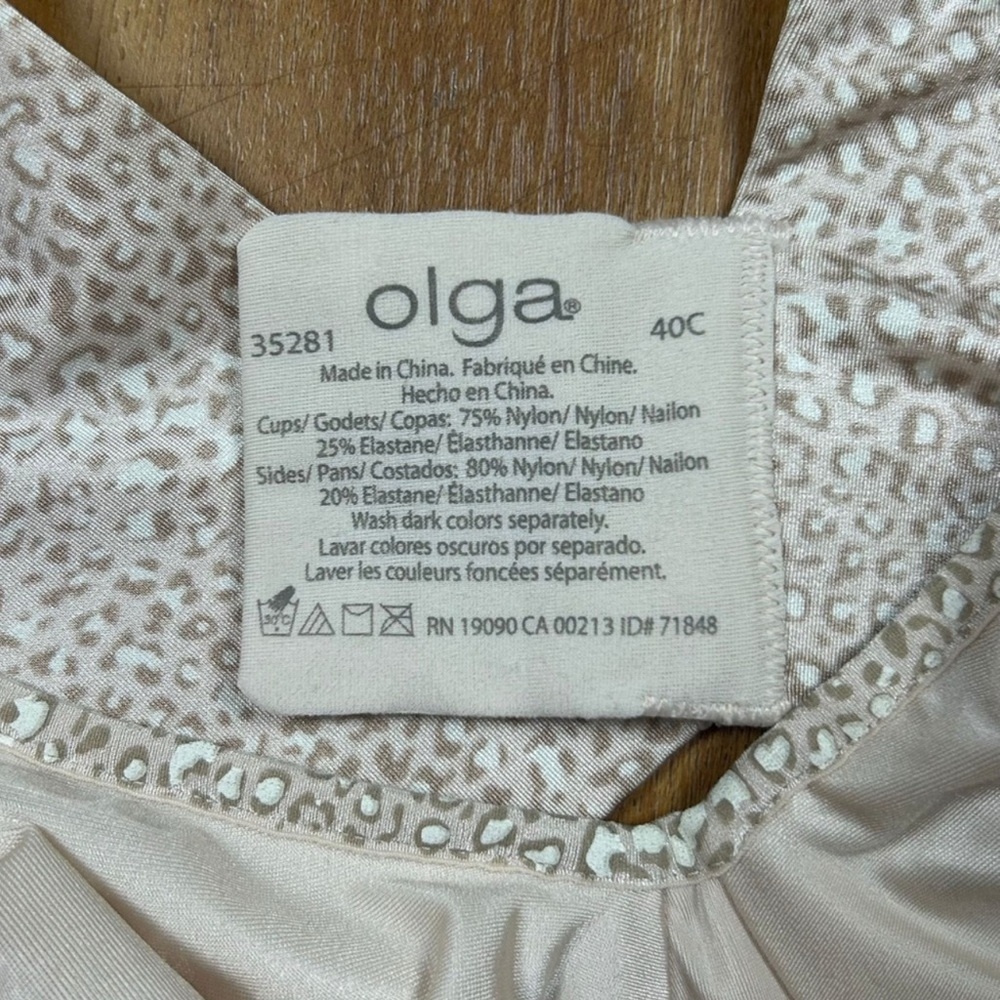 Olga women’s Cream lace Bra size:40C - Picture 4 of 8